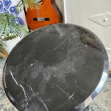 Black marble table