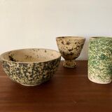 Set of 3 modernist ceramics Holland 1960