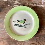 4 assiettes à dessert oiseaux