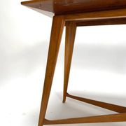 Table basse en bois dans le style de Gio Ponti, Italie, années 1950