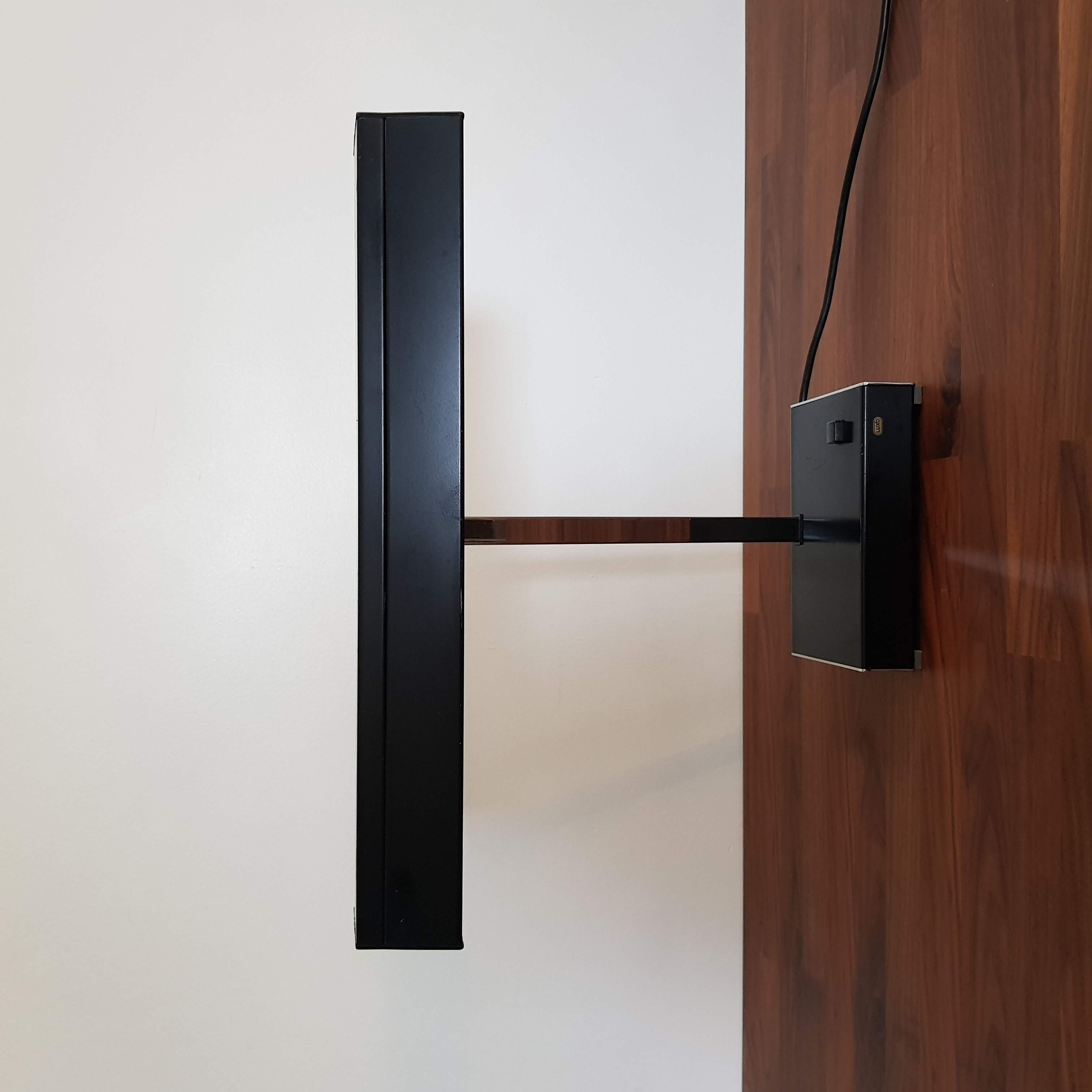 Large Scandinavian desk lamp designer Jac Jacobsen editor Luxo in black and chrome lacquered metal