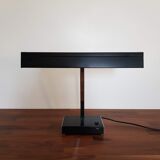 Large Scandinavian desk lamp designer Jac Jacobsen editor Luxo in black and chrome lacquered metal
