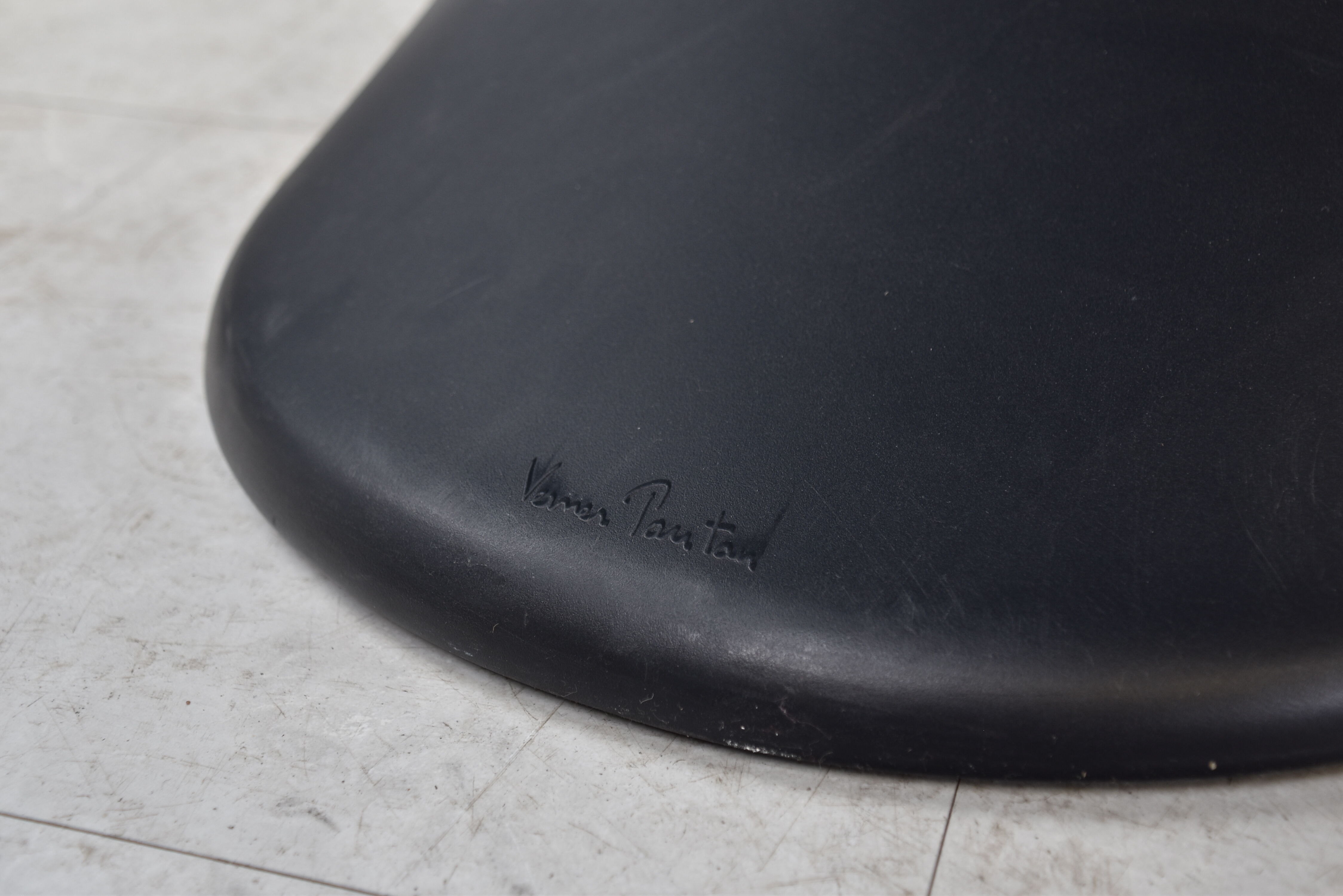 Black panton dining chairs, set of 8