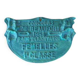 Plaque concours agricole - 1958