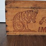 Advertising wooden box