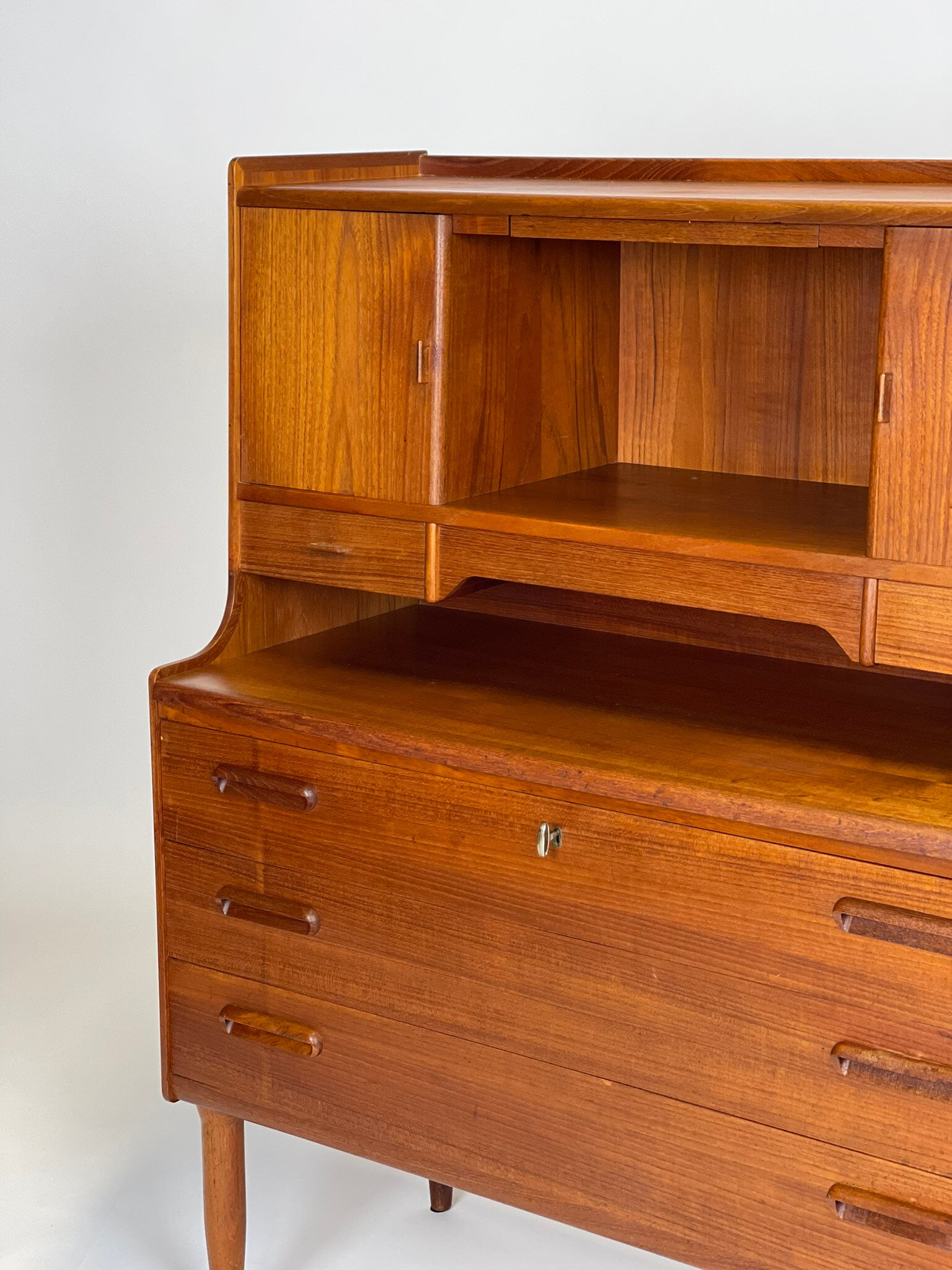 Teak grand secretary from the 1960s.