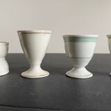 4 coquetiers céramique ancienne