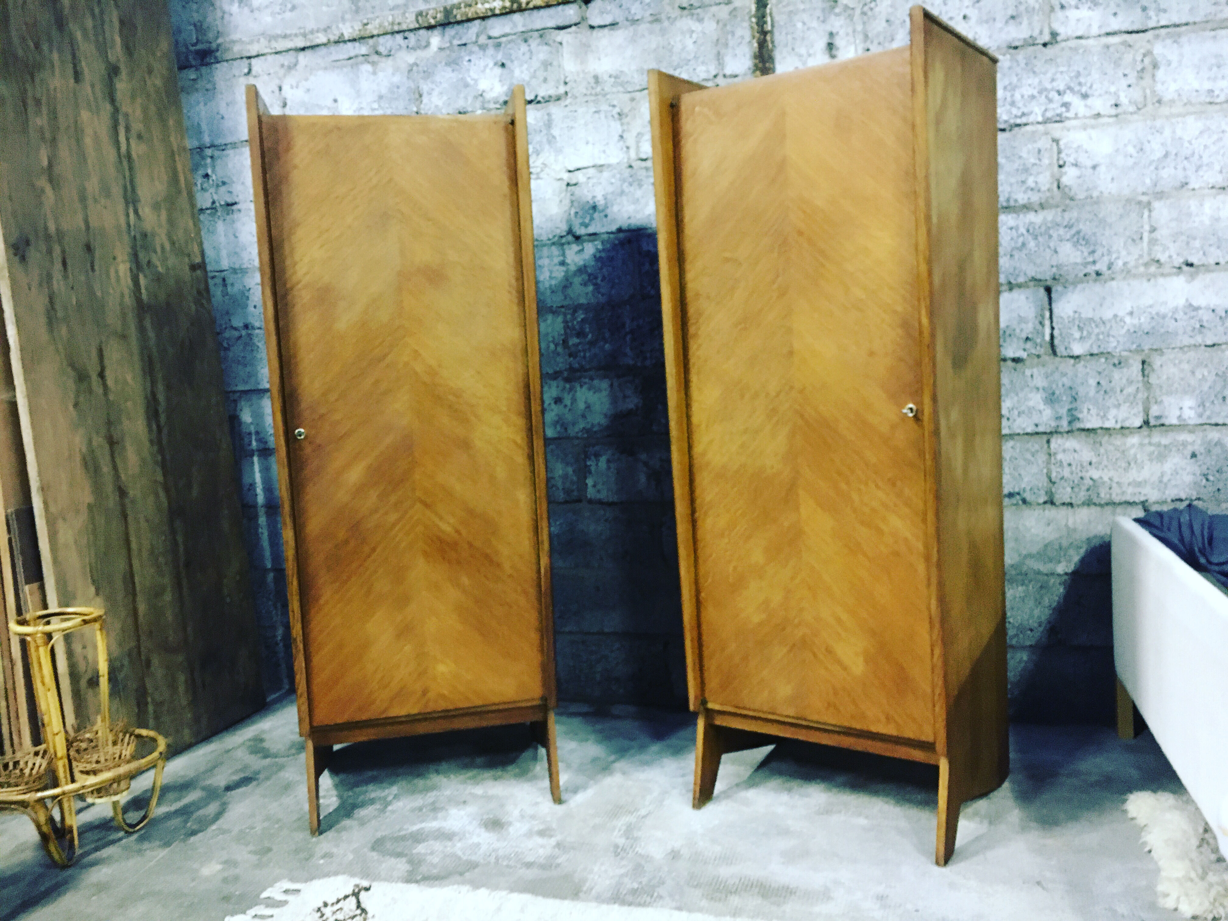Pair of university wardrobes