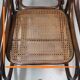 Rocking chair and his foot rest, in beech 1900