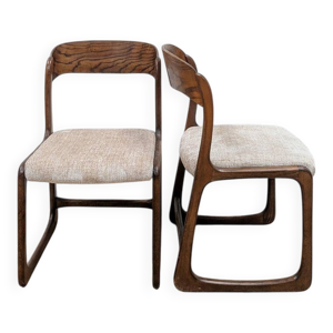 2 chaises traîneau baumann