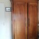 Louis XV style wardrobe entirely pegged wood with 2 cherry wood doors.
