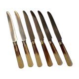 Set of 6 two-coloured Bakelite knives