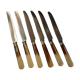Set de 6 couteaux bakélite bicolore