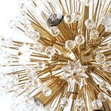 Emil Stejnar Lustre Sputnik Dandelion Gold Mid-Century, 1970s