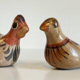 Couple BIRDS Handmade Ceramics MEXICO