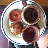 Mary coffee service by Digoin Sarreguemines - 6 people