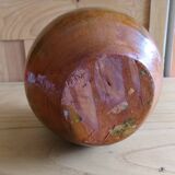 Enamelled terracotta jug