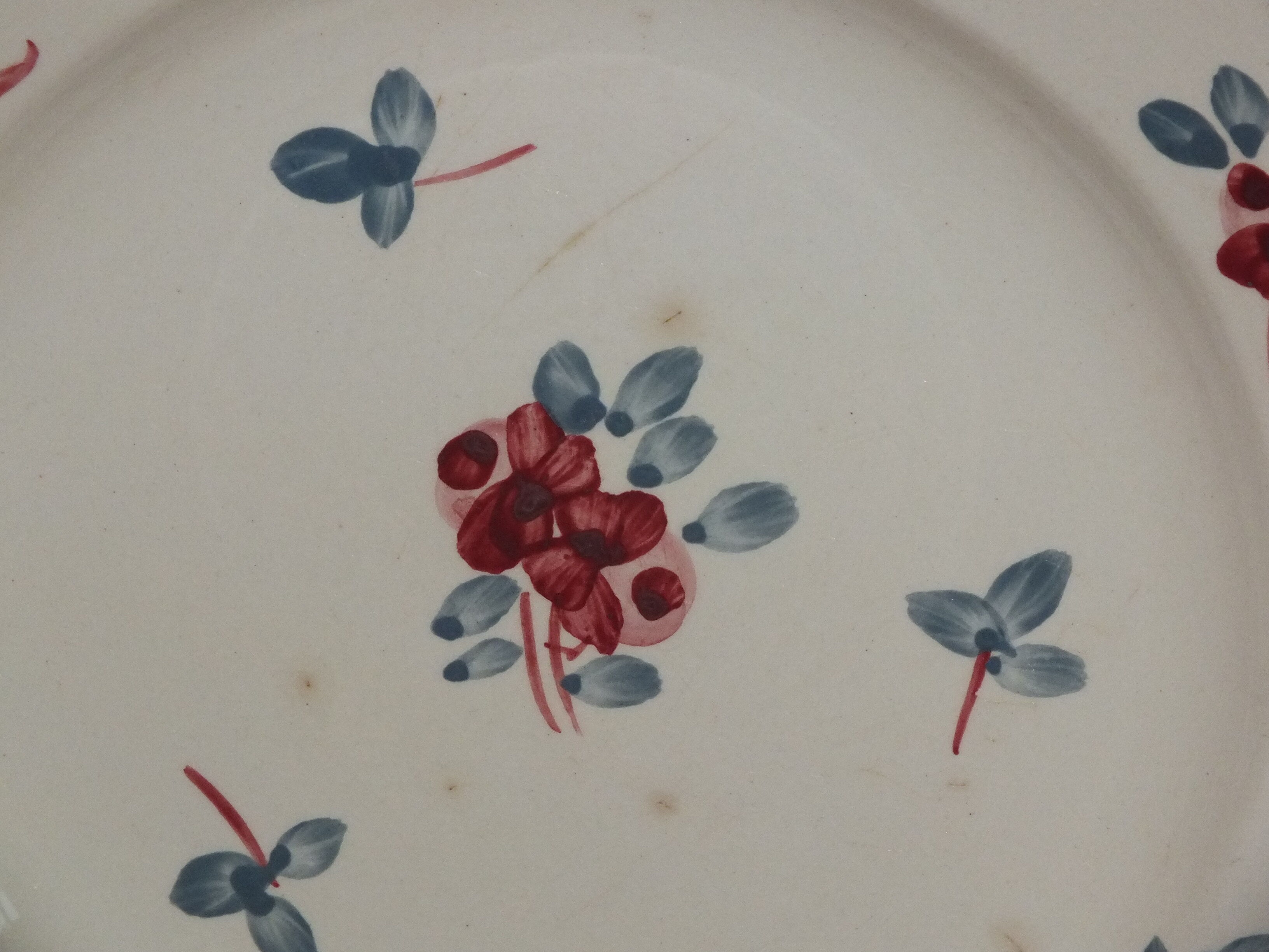 Duo d'assiettes plates Sarreguemines service Danube