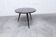 1960s Scandinavian tripod coffee table, glossy varnished mahogany wood.