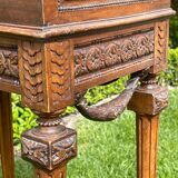 Louis XVI style walnut bedside table