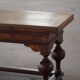 Table extensible en chêne avec marqueterie, baroque, ébéniste danois, XIXe siècle