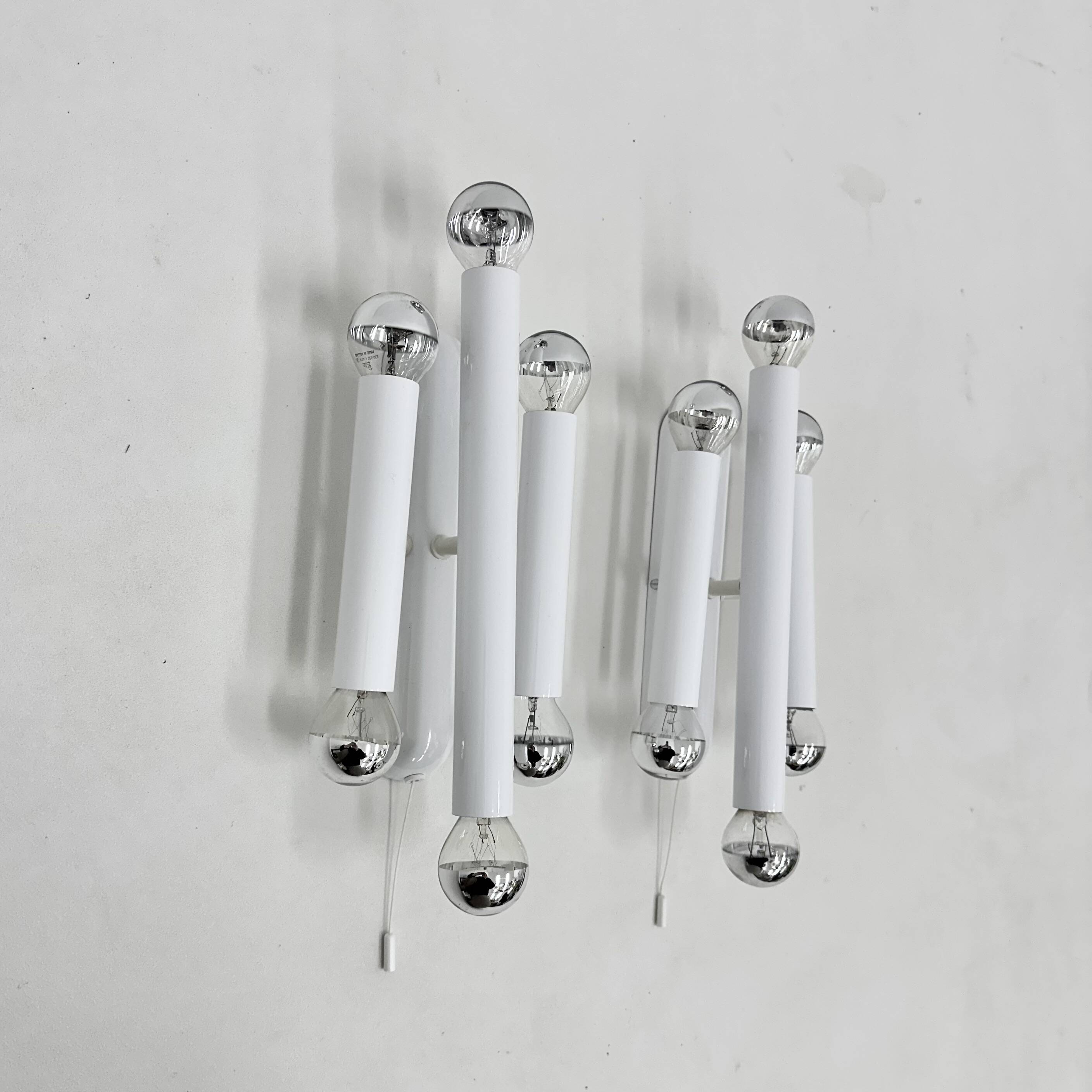 Set of 2 Hufnagel leuchten wall lamps sconce , 1970s