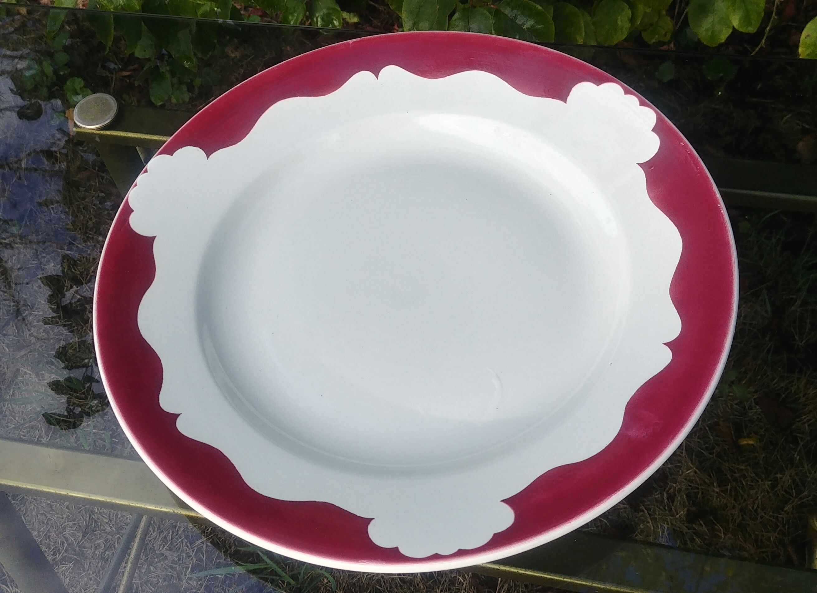 Serving dish Digoin Sarreguemines -49 30/40s
