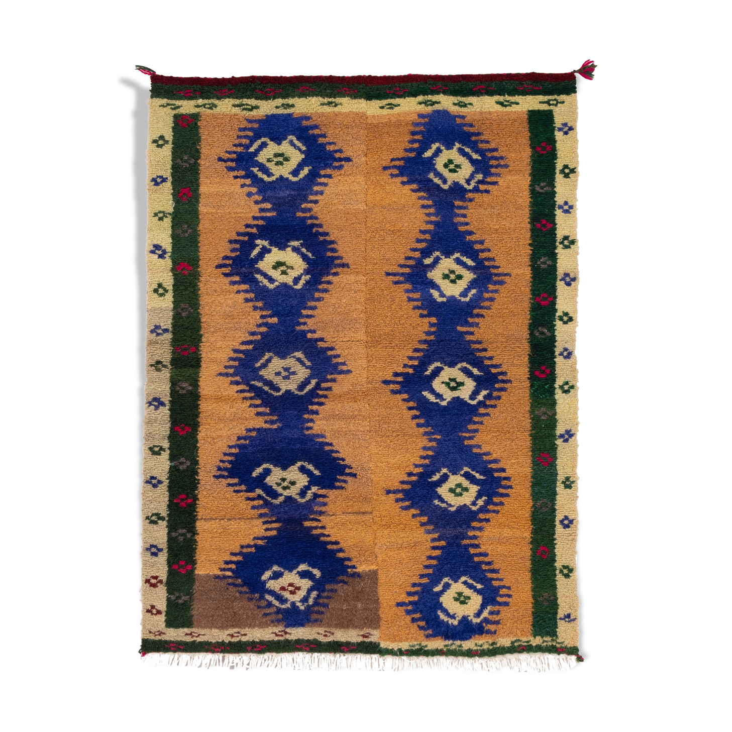 Turkish shaggy tulu carpet, 1970s