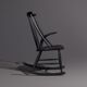 Fauteuil à bascule Illum Wikkelsø de N. Eilersen en noir