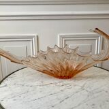 Large pink glass cup 50s-60s