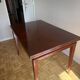 Folding bridge table in solid mahogany – 1950s – professionally restored
