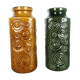 Set of two pottery fat lava vases jura "282-26" made by Scheurich, Germany 1970s