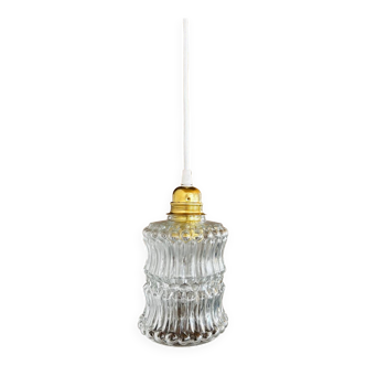 Suspension moderne globe en verre vintage