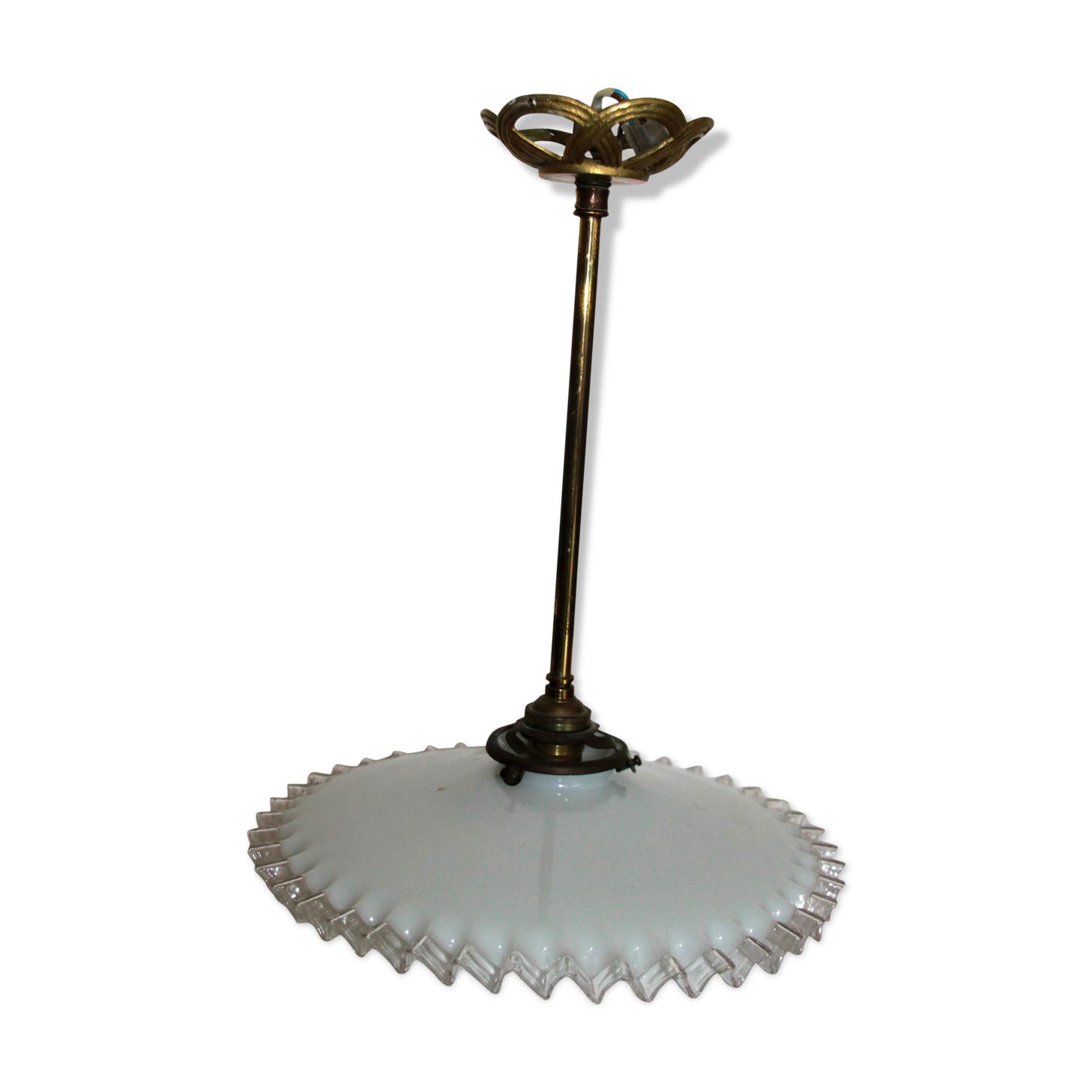 Opaline hanging lamp