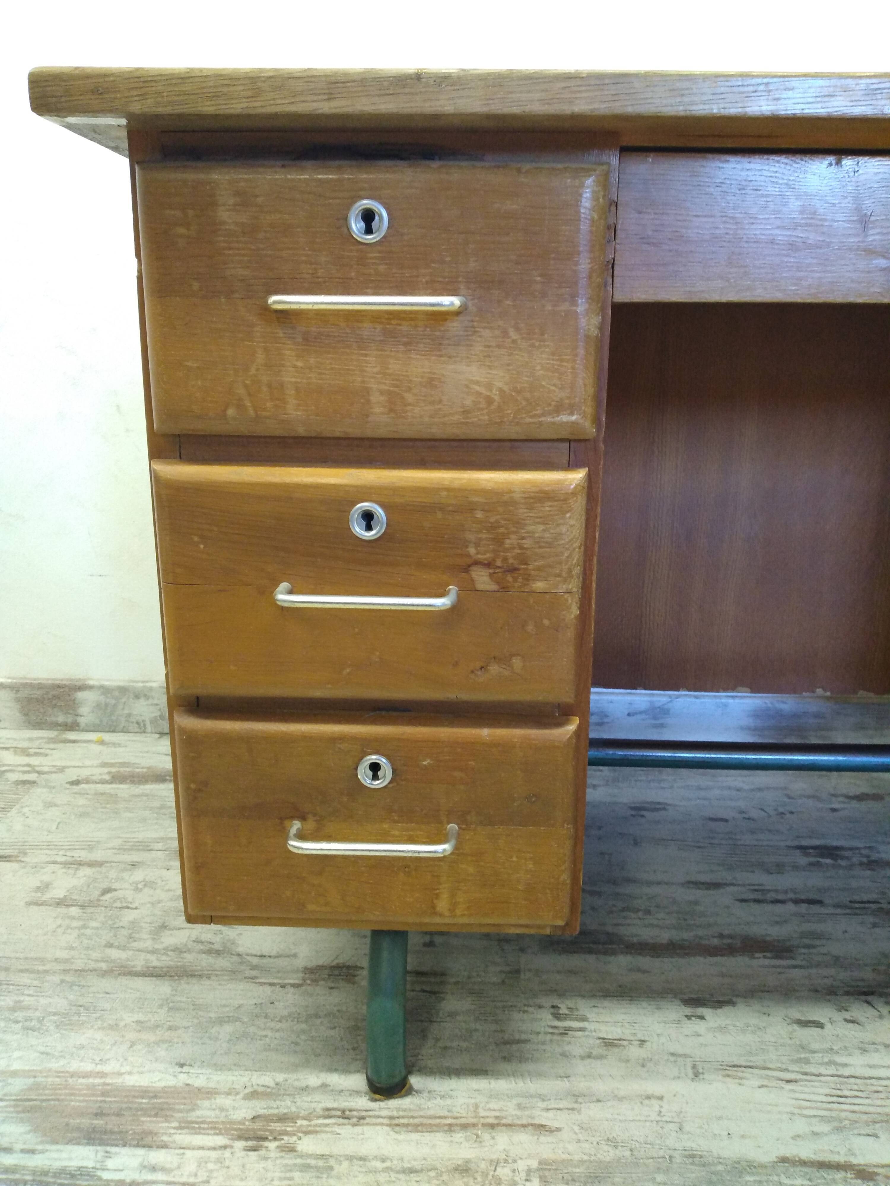 Old schoolmaster's desk