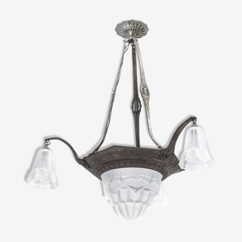 Art Deco chandelier "Degué"