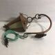 Applies old hanging lantern copper hammered vintage