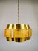 Suspension en laiton et plastique par Werner Schou, Danemark, 1960
