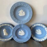 Lot of 4 Wedgwood BLUE Jasperware vintage