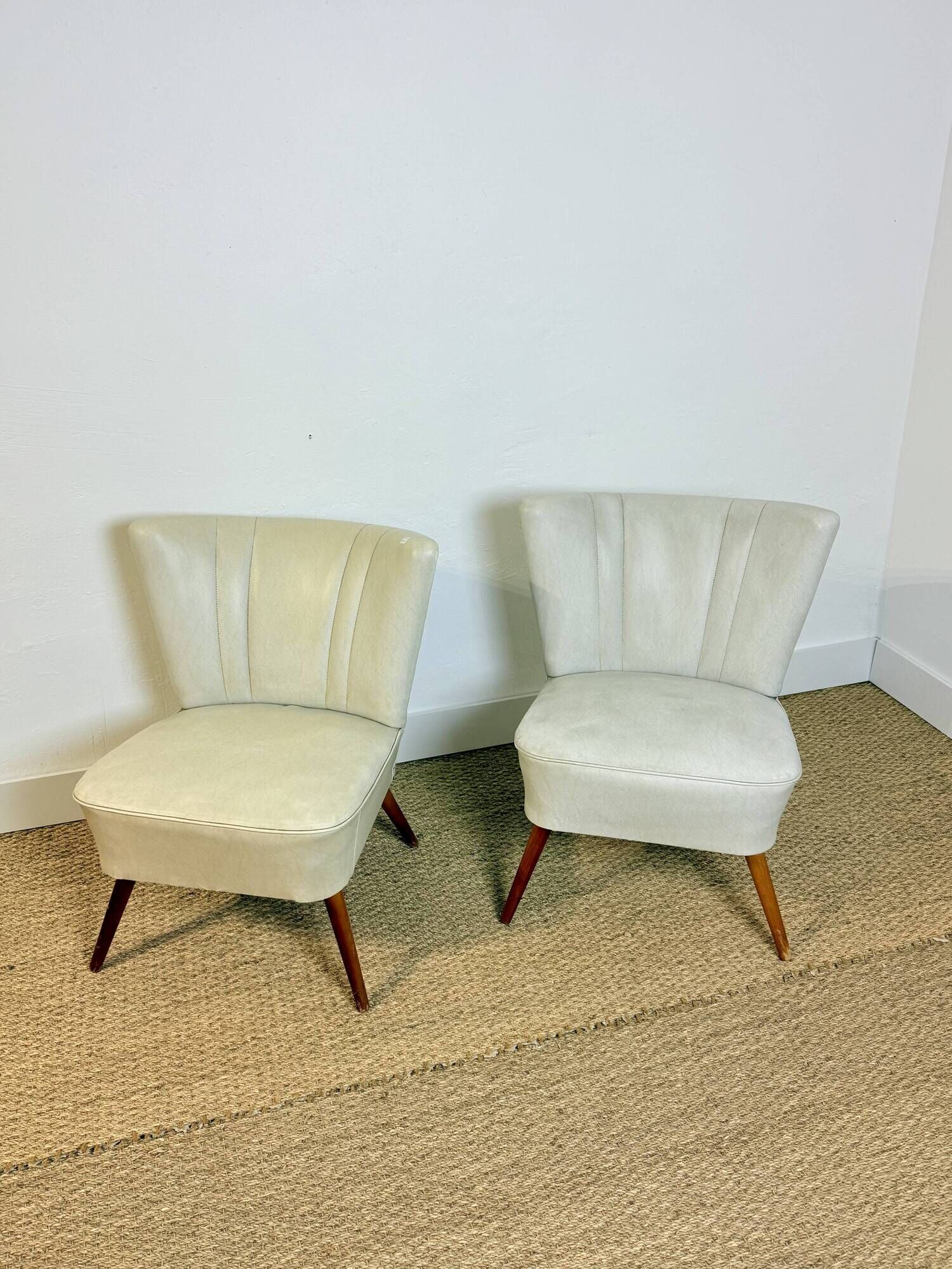 Pair of vintage cocktail armchairs