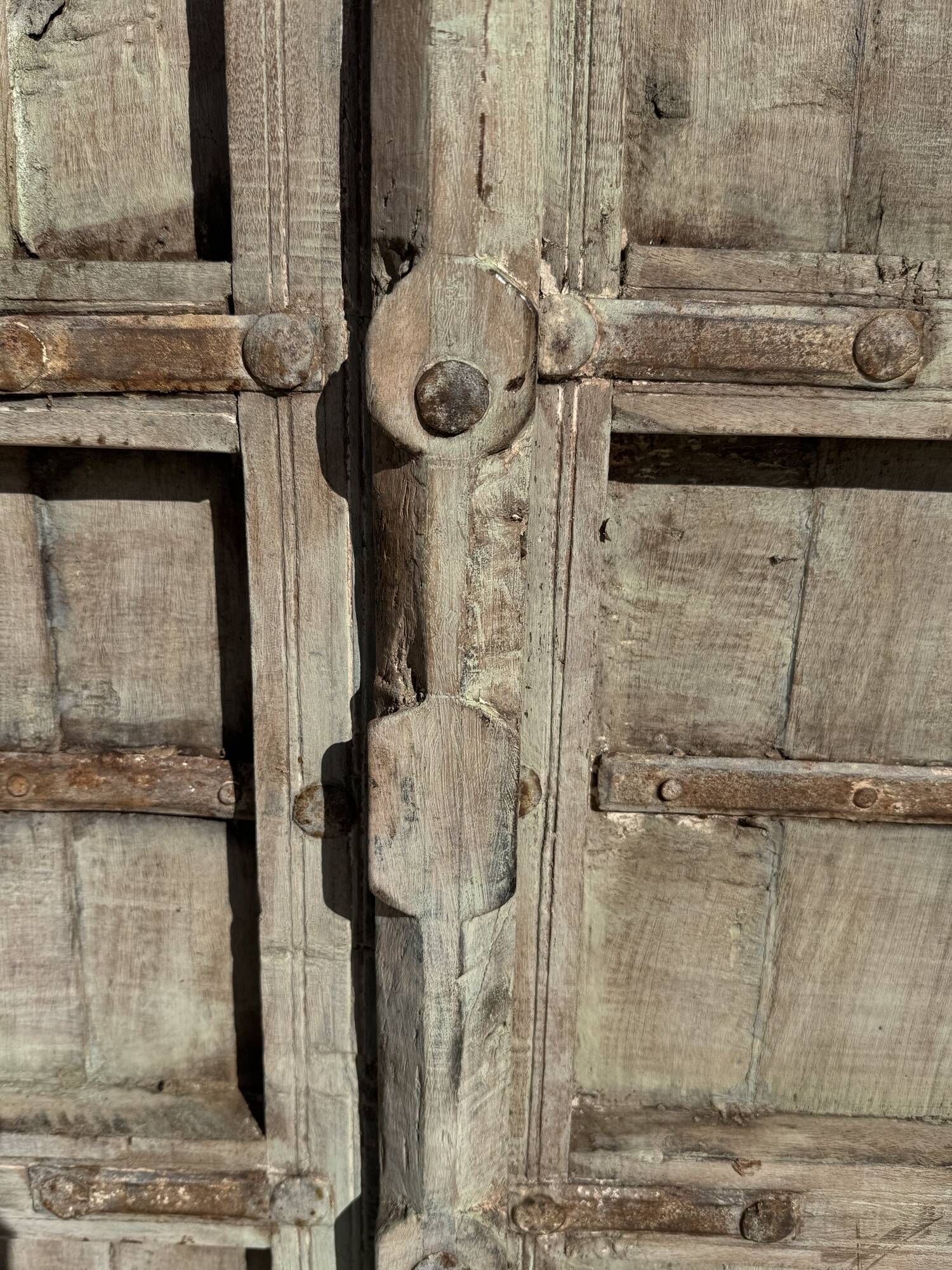 Ancienne paire de portes indiennes debut du XIX eme siecle