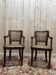 Paire de fauteuils cannés de style Louis XVI