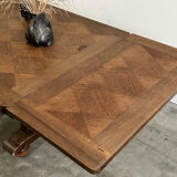 Table en chêne du milieu de siècle
