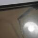 Table basse plexiglas et chrome - design 1970