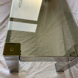 Vintage glass coffee table