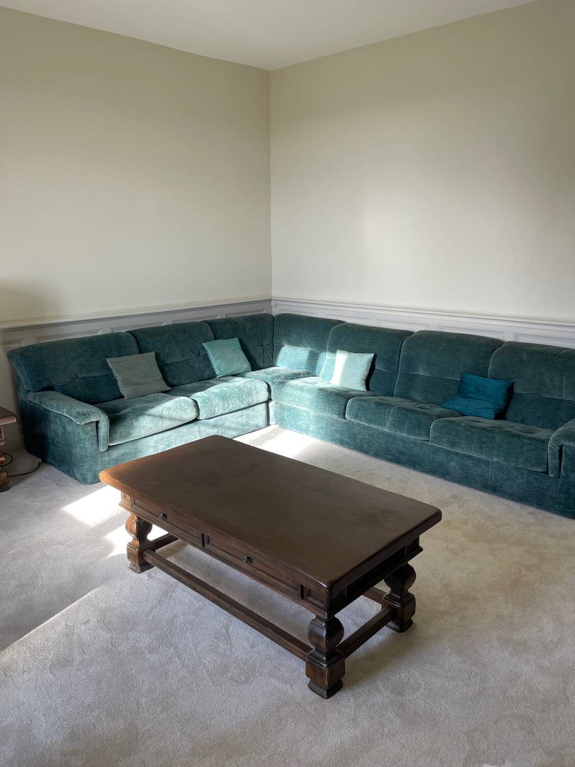 Table basse rectangulaire en chêne massif