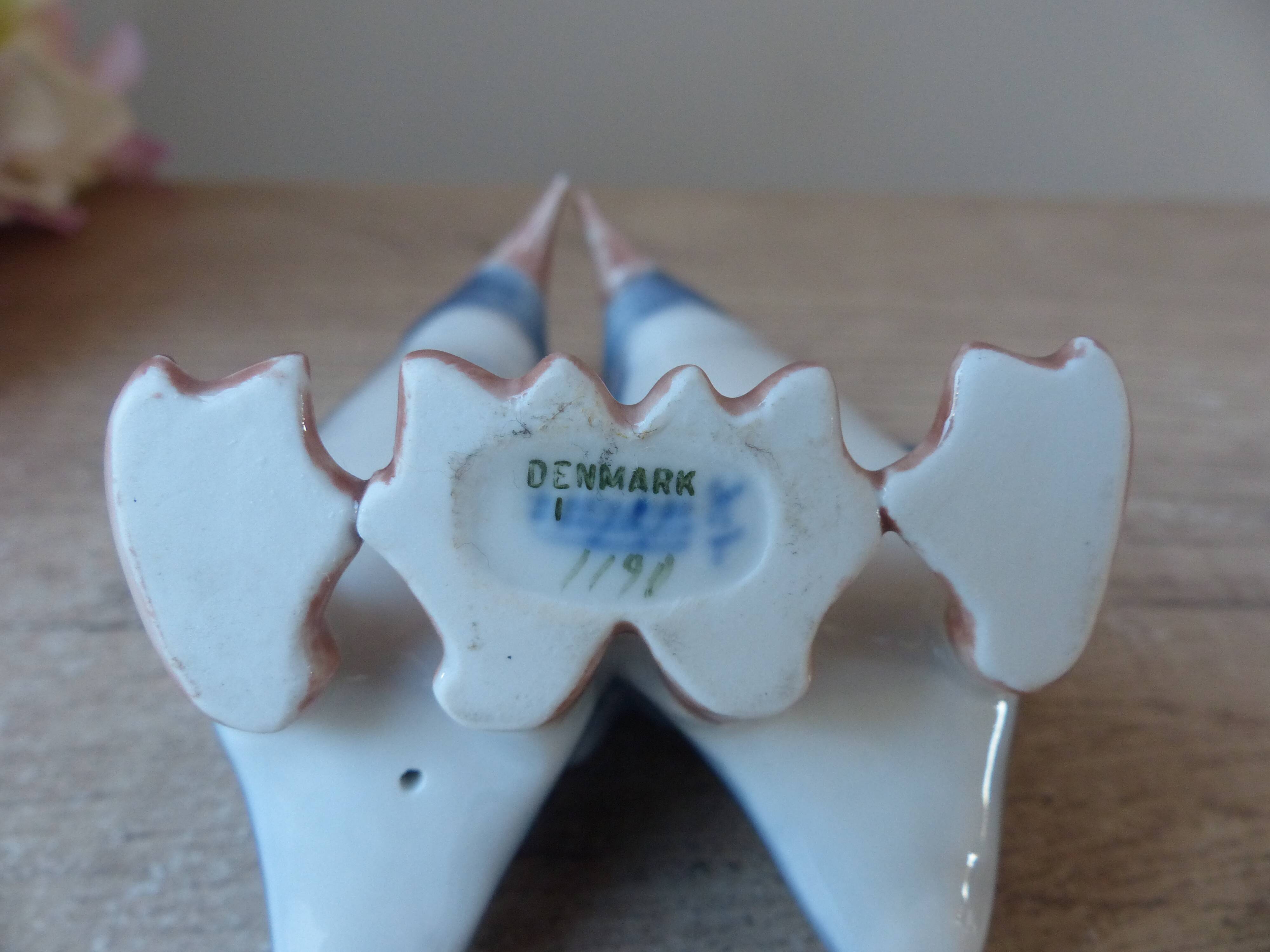 Vintage anna trap - figurine d’oiseau pingouin pour royal copenhagen signé, cadeau couple mariage