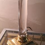 acrilic foot lamp 1950 has 70 trace on foot chrome gold pricked very well in its juice d epoque
