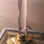 acrilic foot lamp 1950 has 70 trace on foot chrome gold pricked very well in its juice d epoque