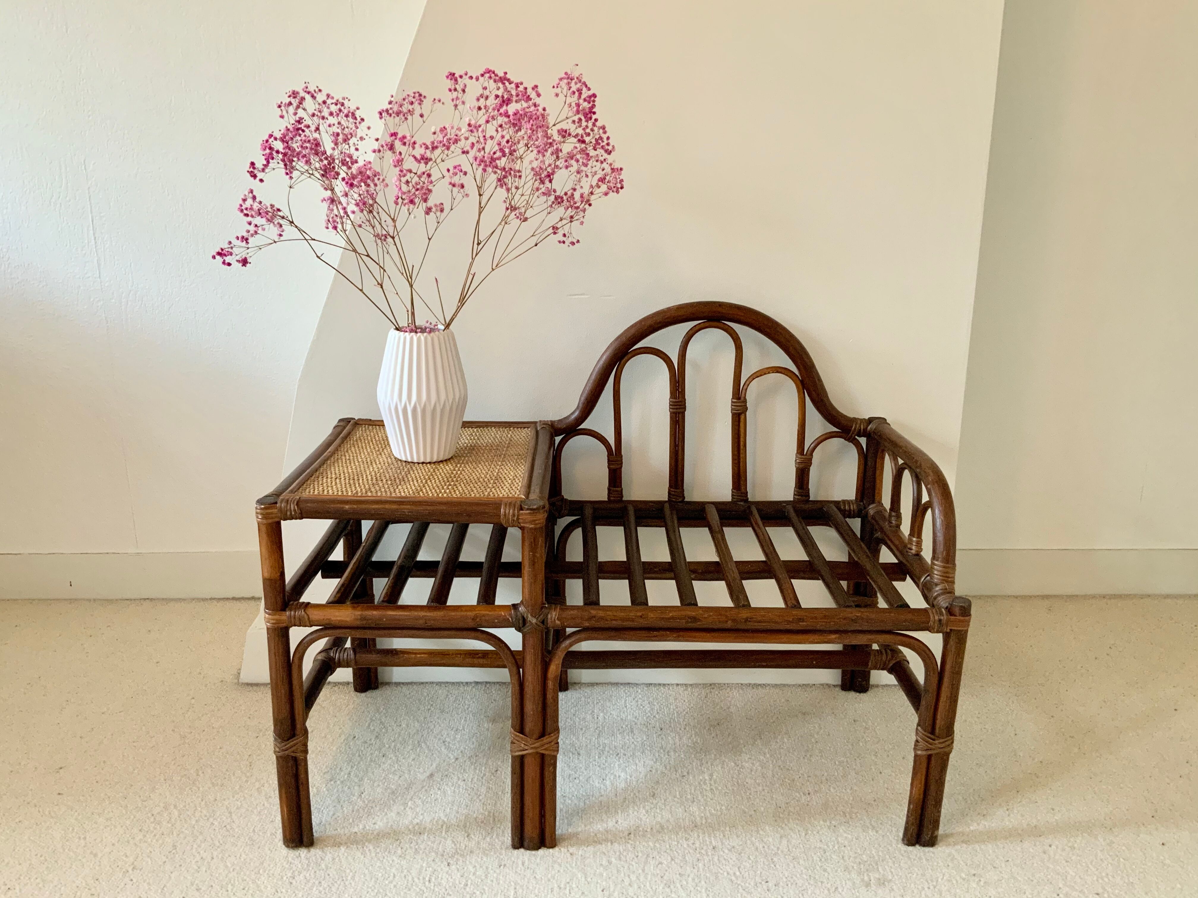 Rattan phone furniture